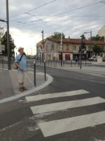 arrondi de trottoir sans barrière